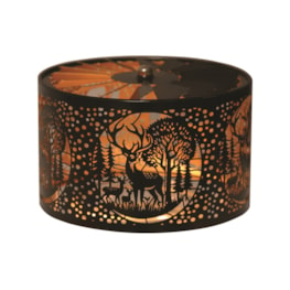 Carousel Shade Metal Silhouette - Black and Gold Deer 13cm