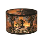 Carousel Shade Metal Silhouette - Black and Gold Fairy 13cm