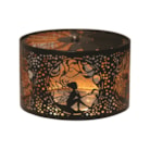 Carousel Shade Metal Silhouette - Black and Gold Fairy 13cm