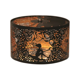 Carousel Shade Metal Silhouette - Black and Gold Fairy 13cm