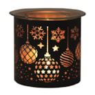 Tealight Wax Melter and Candle Holder - Black Silhouette Melter Baubles