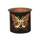 Tealight Wax Melter and Candle Holder - Black & Gold Silhouette Melter Butterfly