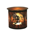 Tealight Wax Melter and Candle Holder - Black & Gold Silhouette Melter Fairy