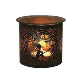 Tealight Wax Melter and Candle Holder -Black & Gold Silhouette Melter Seat Fairy