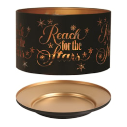 Jar Shade & Tray Set Metal Silhouette - Black Reach