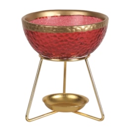 Bowl Wax Melter Red 11cm