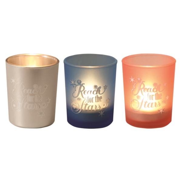 Reach for the Stars Tealight Votive Holders set3