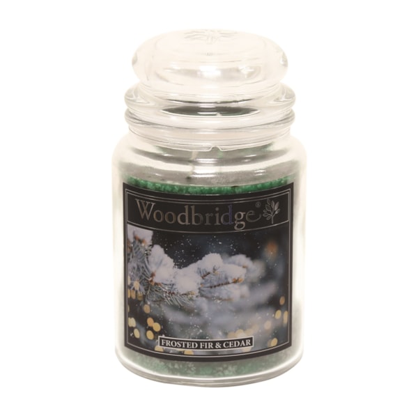 Frosted Fir & Cedar Woodbridge Large Scented Candle Jar