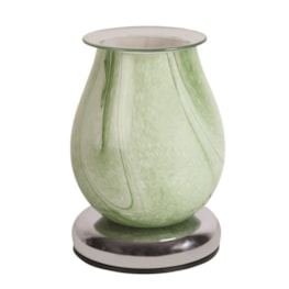 Electric Wax Melter Touch - Green Swirl Oval 16cm