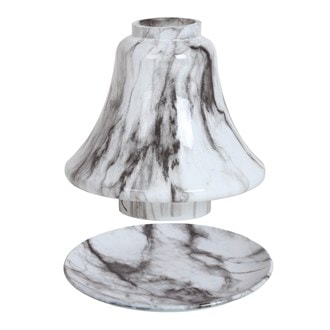 Jar Shade & Tray Set - Noir Marble