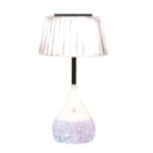 Pleated Shade LED Colour Changing Glitter Lamp 15 x 28cm