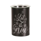 LED Melter Let It Snow Black 12cm