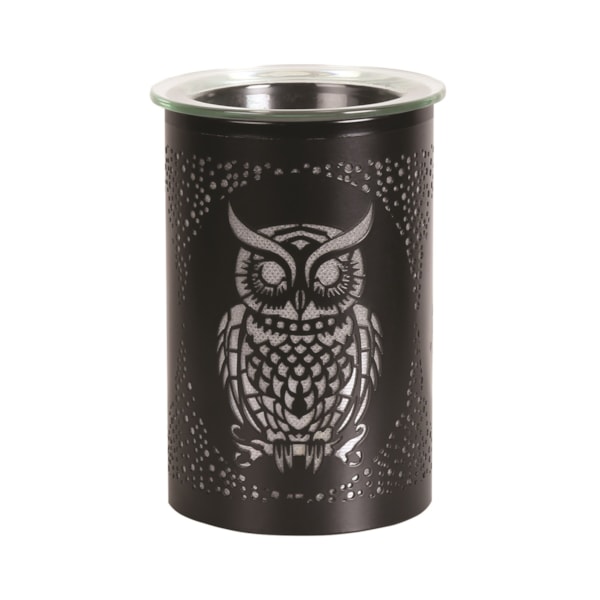 LED Melter Owl Black 12cm