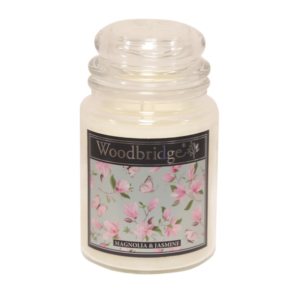 Magnolia & Jasmine Woodbridge Large Scented Candle Jar