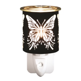 Wax Melter Plug In - Black & Gold Silhouette Butterfly 13cm