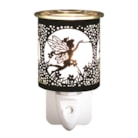 Wax Melter Plug In - Black & Gold Silhouette Fly Fairy 13cm