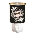 Wax Melter Plug In - Black & Gold Silhouette Merry 13cm