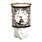 Wax Melter Plug In - Black & Gold Silhouette Seated Fairy 13cm