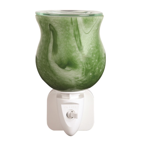 Wax Melter Plug In - Green Swirl 12cm