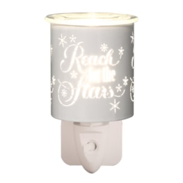 Wax Melter Plug In - White & Gold Silhouette Reach 13cm