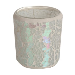 Pearl Crackle Votive Holder