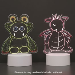 Monster and Dragon 2 in 1 Acrylic Lamp 21cm