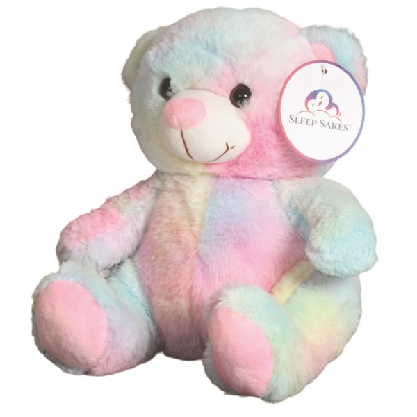 Rainbow Teddy Bear Plush Toy by Sleep Sakes 25cm