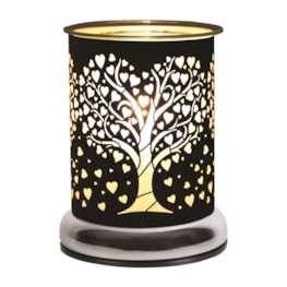 Electric Wax Melter Touch - Black Silhouette Heart Tree 17cm