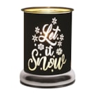 Electric Wax Melter Touch - Black Silhouette Let it Snow 17cm