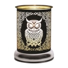 Electric Wax Melter Touch - Black Silhouette Owl 17cm