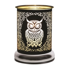 Electric Wax Melter Touch - Black Silhouette Owl 17cm