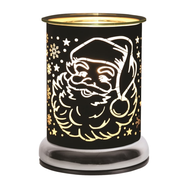 Electric Wax Melter Touch - Black Silhouette Santa 17cm