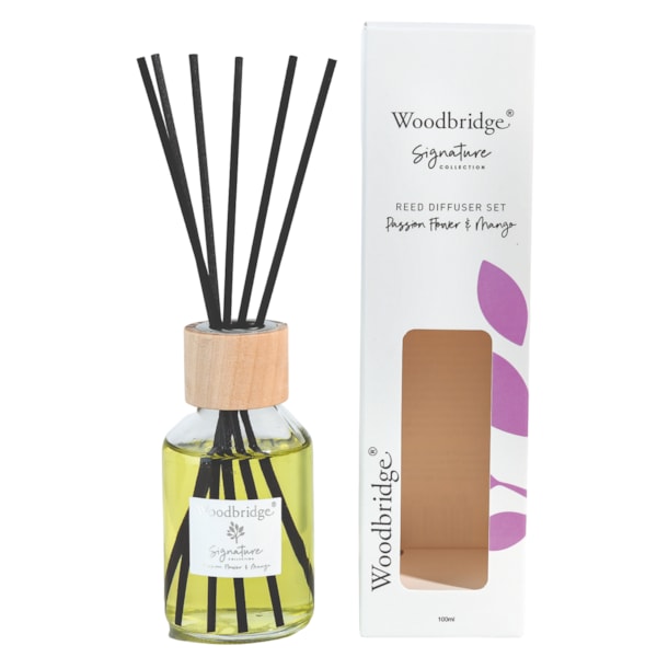 Passion Flower & Mango Filled Reed Diffuser by Woodbridge 100ml