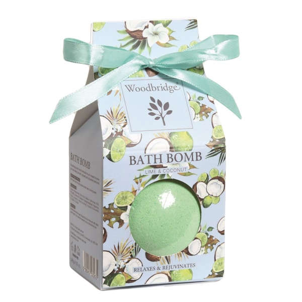 Lime & Coconut - Fragranced Bath Bomb by Woodbridge