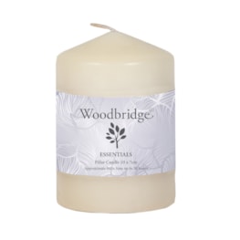 Ivory Unscented Pillar Candle 10x7cm