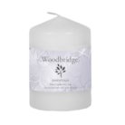 White Unscented Pillar Candle 10x7cm