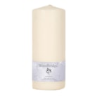 Ivory Unscented Pillar Candle 25x10cm