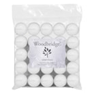 White Unscented Long Burn Tealights Pack of 25