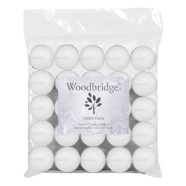 White Unscented Long Burn Tealights Pack of 25