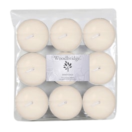 Ivory Unscented Maxi Tealights Pack of 9