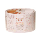 Carousel Shade Metal Silhouette - White and Gold Owl 13cm