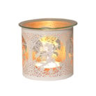 Tealight Wax Melter and Candle Holder - White & Gold Silhouette Melter Fairy