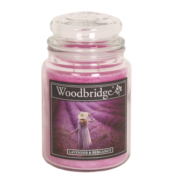 Lavender & Bergamot Woodbridge Large Scented Candle Jar