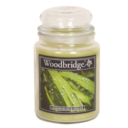 Lemongrass & Ginger Woodbridge Large Scented Candle Jar