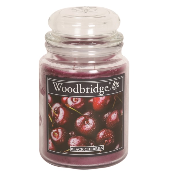 Black Cherries Woodbridge Large Scented Candle Jar