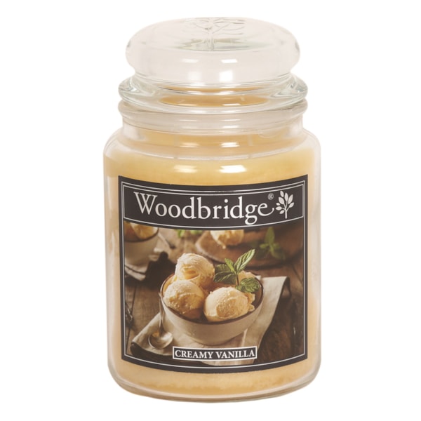 Creamy Vanilla Woodbridge Large Scented Candle Jar