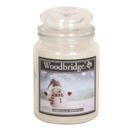 Christmas Snowman Woodbridge Large Scented Candle Jar