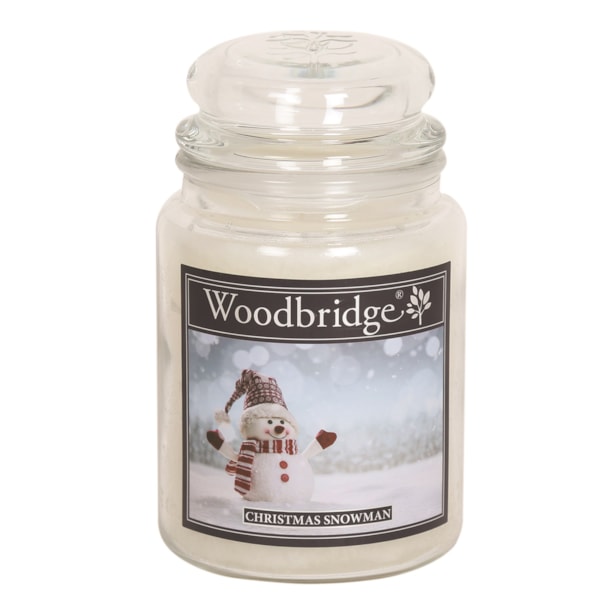 Christmas Snowman Woodbridge Large Scented Candle Jar