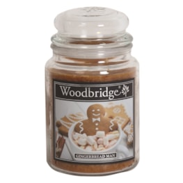 Gingerbread Man Woodbridge Large Scented Candle Jar