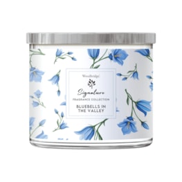 Bluebells in the Valley Wax Tumbler Candle Jar by Woodbridge 410g